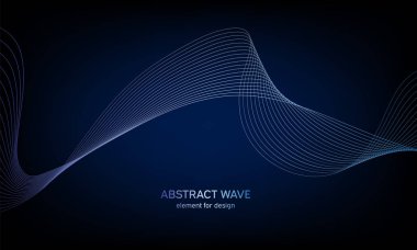 Tasarım için soyut dalga öğe. Dijital frekans parça ekolayzer. Stilize çizgi arka plan sanat. Karışım Aracı kullanılarak oluşturulan çizgilerle renkli parlak dalga. Eğri dalgalı çizgi, düz şerit