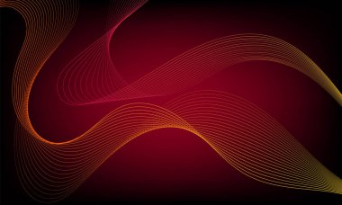 Tasarım için soyut dalga öğe. Dijital frekans parça ekolayzer. Stilize çizgi arka plan sanat. Karışım Aracı kullanılarak oluşturulan çizgilerle renkli parlak dalga. Eğri dalgalı çizgi, düz şerit