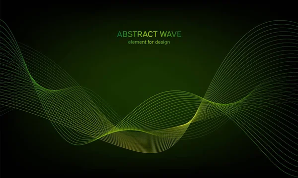 Tasarım için soyut dalga öğe. Dijital frekans parça ekolayzer. Stilize çizgi arka plan sanat. Karışım Aracı kullanılarak oluşturulan çizgilerle renkli parlak dalga. Eğri dalgalı çizgi, düz şerit