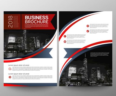 İş broşür afiş tasarım şablonu. Faaliyet raporu. Broşür kapak sunu soyut geometrik arka plan, modern yayını poster Dergisi, A4 boyutunda düzen. Ayarlayın. Kırmızı. Vektör eps10.