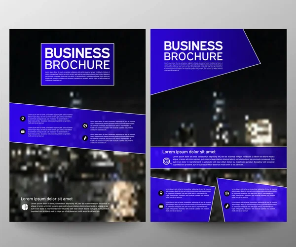 Business Brochure Flyer Design Template Annual Report Leaflet Cover Presentation — Stock Vector