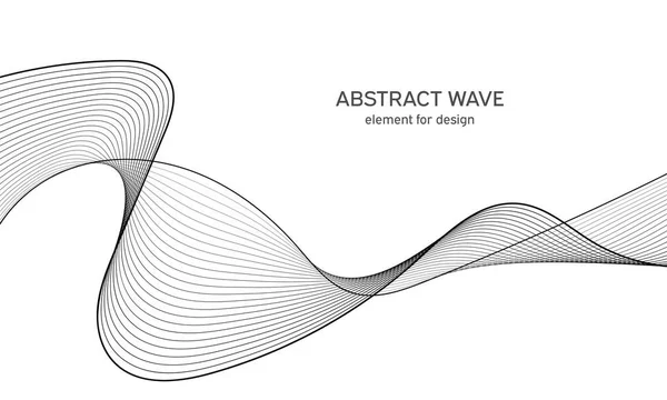 Abstract Wave Element Design Digital Frequency Track Equalizer Stylized Line — Stock Vector