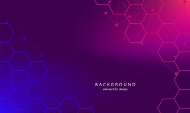 Tıbbi arka planda soyut bilimsel moleküller. Tıp, bilim, teknoloji, kimya. Dalgalar DNA molekülleriyle birlikte akar. Vektör illüstrasyonu.