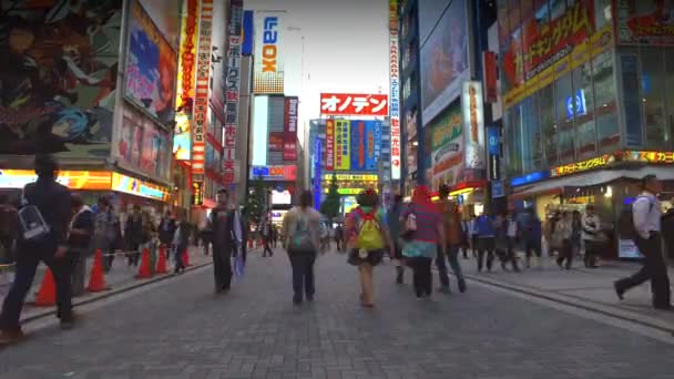 Tokyo Ιαπωνια Cirka Μαϊοσ 2016 Πλήθη Περνούν Κάτω Από Πολύχρωμες — Αρχείο Βίντεο