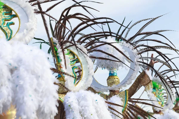 Santa Cruz Tenerife Ilhas Canárias Grupos Carnavalescos Personagens Fantasiados Desfilam — Fotografia de Stock