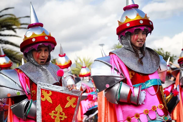 Santa Cruz Tenerife Canarische Eilanden Omstreeks Februari 2018 Carnaval Groepen — Stockfoto