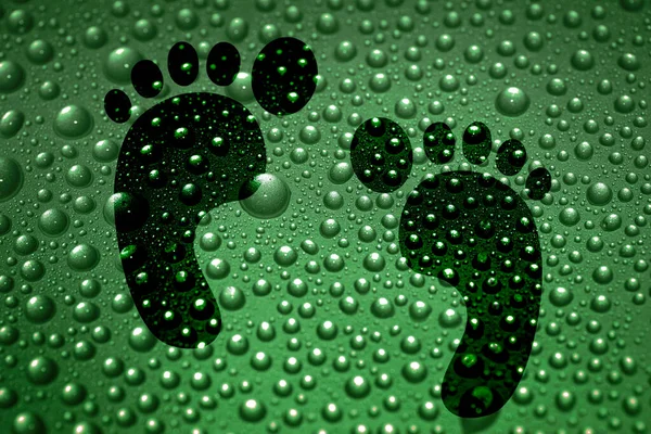 Carbon Footprint Sviluppo Sostenibile Crisi Climatica — Foto Stock