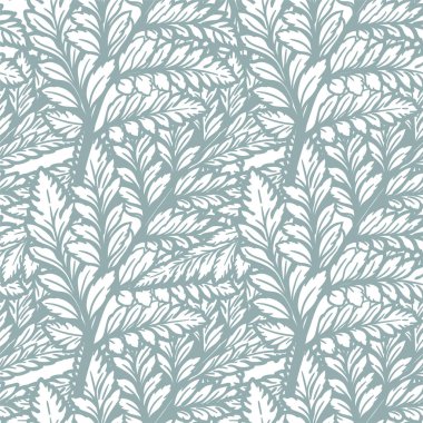 Tropikal hurma veya fern Dikişsiz desen bırakır