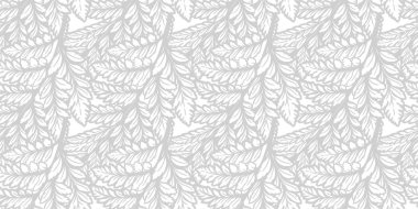 Tropikal hurma veya fern Dikişsiz desen bırakır