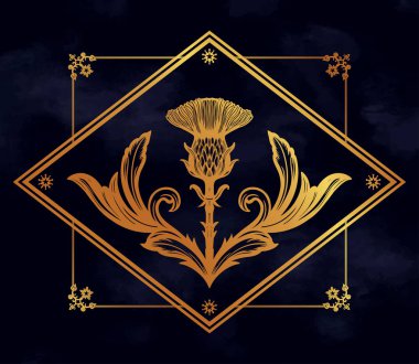 Thistle çiçek - İskoçya'nın sembolü.