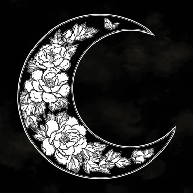 Güzel romantik hilal ay