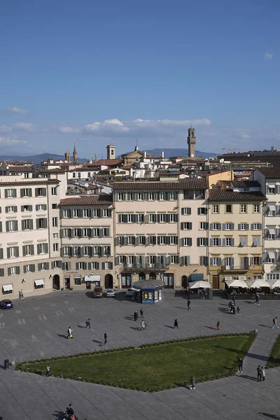 Florencia Italia Abril 2019 Vista Plaza Santa Maria Novella —  Fotos de Stock