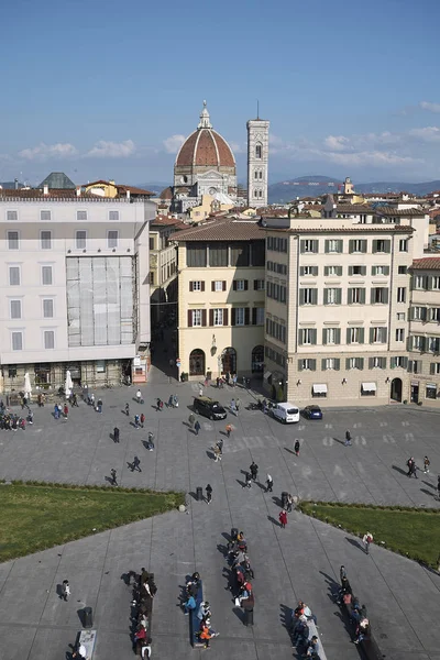 Florencie Itálie Dubna 2019 Pohled Náměstí Santa Maria Novella — Stock fotografie