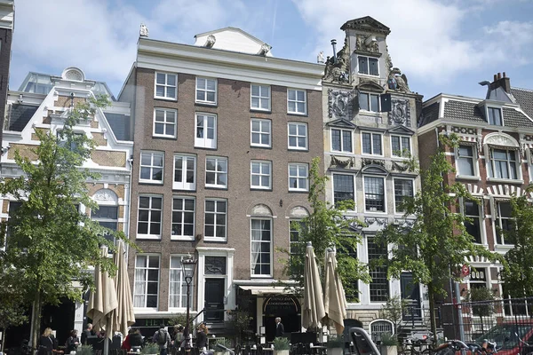 Amsterdam Holandia Maja 2018 Widok Amsterdam Houses — Zdjęcie stockowe