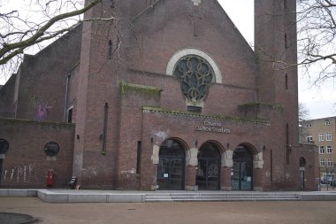 Amsterdam, Hollanda - 22 Şubat 2019: Chasse Dance Studio manzarası 