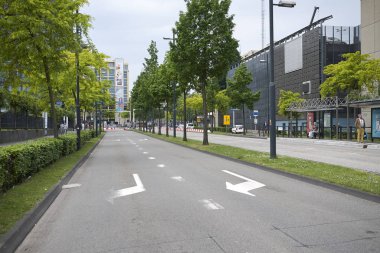 Eindhoven, Hollanda - 16 Mayıs 2018 : Mathildelaan Görünümü