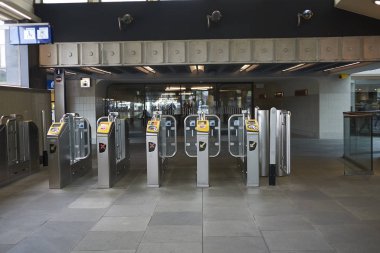 Eindhoven, Hollanda - 16 Mayıs 2018 : Eindhoven ana tren istasyonu