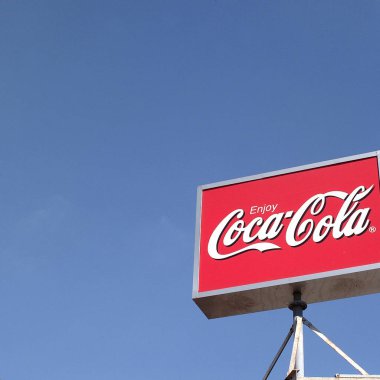 Melbourne, Avustralya - 19 Şubat 2002 : Coca Cola işareti