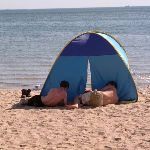 Melbourne Australia February 2002 Tent Beach — Stock Photo, Image