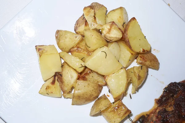 Geroosterde Aardappel Als Bijbestelling — Stockfoto