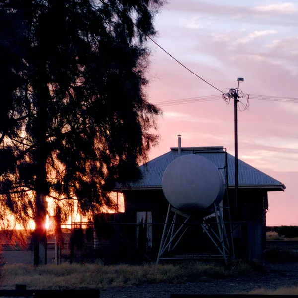 Flinders Rangers National Park Austrália Fevereiro 2002 Sunset — Fotografia de Stock