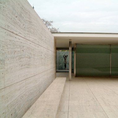 Barselona, Ispanya-Aralık 31, 2001: Barcelona Pavillon
