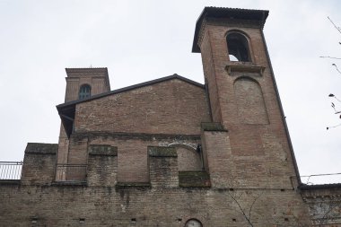 Bologna, Italya-Aralık 18, 2018: Cerchia Dei Torresotti görünümü