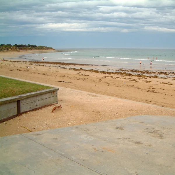 Widok na plażę Torquay, Australia — Zdjęcie stockowe