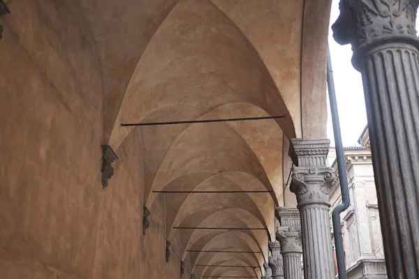 Bologna Italy December 2018 View Oratorio Santa Cecilia Arches — Stock Photo, Image