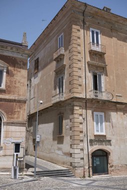 Cosenza, Italya-12 Haziran 2018: eski Cosenza 'da bir caddenin görünümü