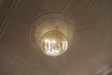 Cosenza, Italya-12 Haziran 2018: Teatro Rendano iç mekan görünümü