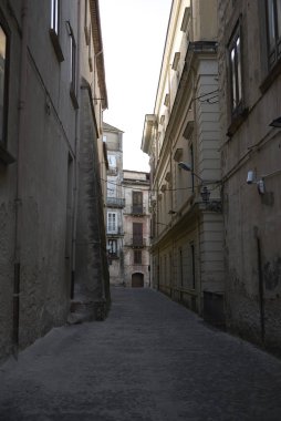 Cosenza, Italya-12 Haziran 2018: eski Cosenza 'nın görünümü (Cosenza Vecchia)