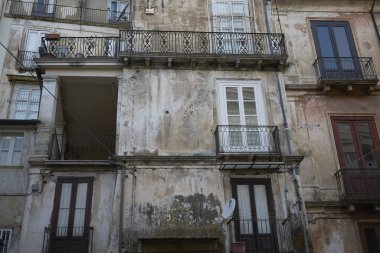 Cosenza, Italya-12 Haziran 2018: eski Cosenza 'nın görünümü (Cosenza Vecchia)