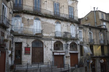 Cosenza, Italya-12 Haziran 2018: eski Cosenza 'da bina (Cosenza Vecchia)