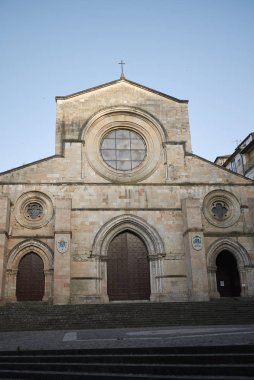 Cosenza, Italya-12 Haziran 2018: Cosenza Katedrali görünümü