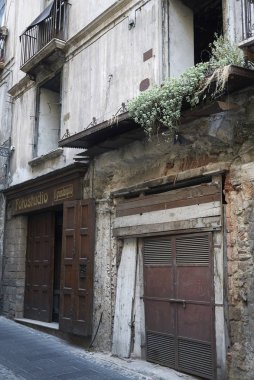 Cosenza, Italya-12 Haziran 2018: eski Cosenza 'nın görünümü (Cosenza Vecchia)