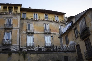 Cosenza, Italya-12 Haziran 2018: eski Cosenza 'nın görünümü (Cosenza Vecchia)