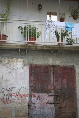 Cosenza, Italya-12 Haziran 2018: eski Cosenza 'nın görünümü (Cosenza Vecchia)