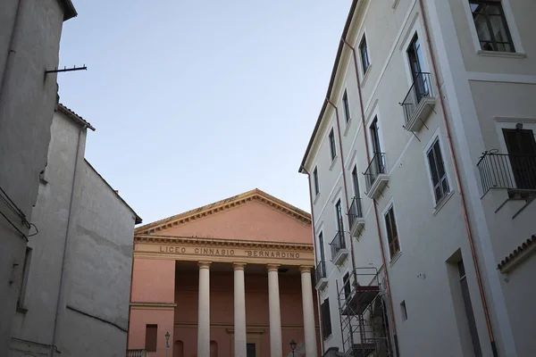 Cosenza Italie Juin 2018 Vue Liceo Classico Dans Vieux Cosenza — Photo