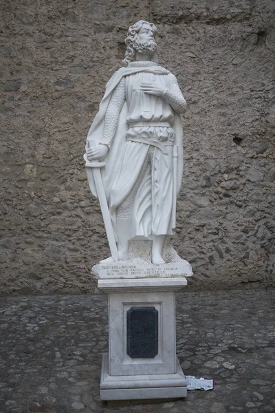 Коса Италия Июня 2018 Года Статуя Гоффредо Бульоне — стоковое фото