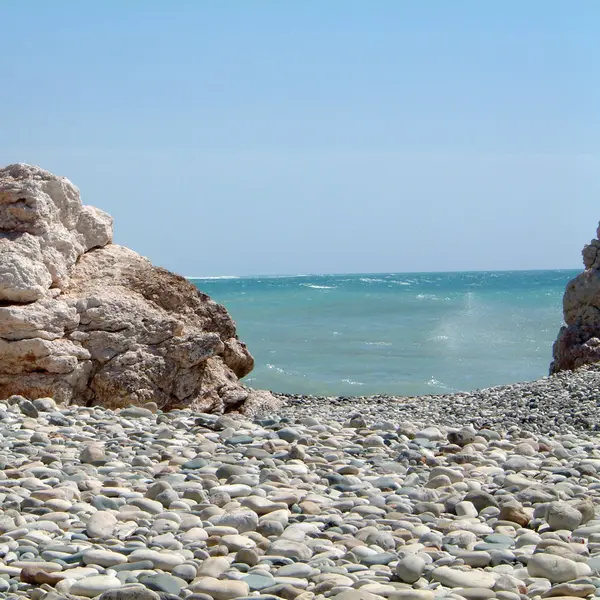 Cyprus Griekenland Maart 2002 Aphrodite Rock — Stockfoto