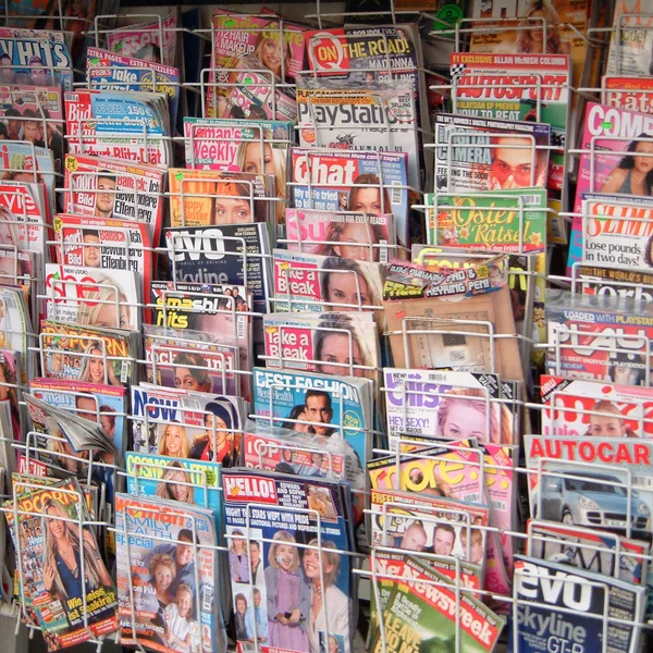 Cyprus Greece March 2002 Newsstand — Stock Photo, Image