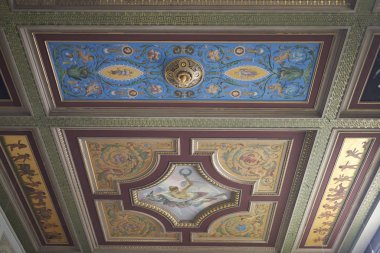 Kopenhag, Danimarka - 09 Ekim 2018: Ny Carlsberg Glyptotek tavan manzarası