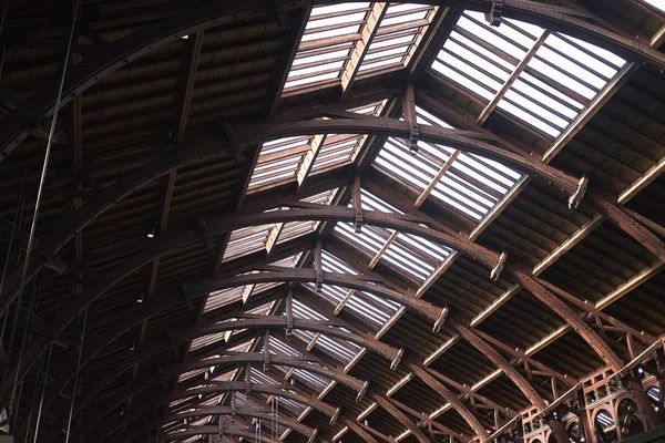 Copenhagen Denmark October 2018 View Copenhagen Central Station Wood Ceiling — Stock Photo, Image