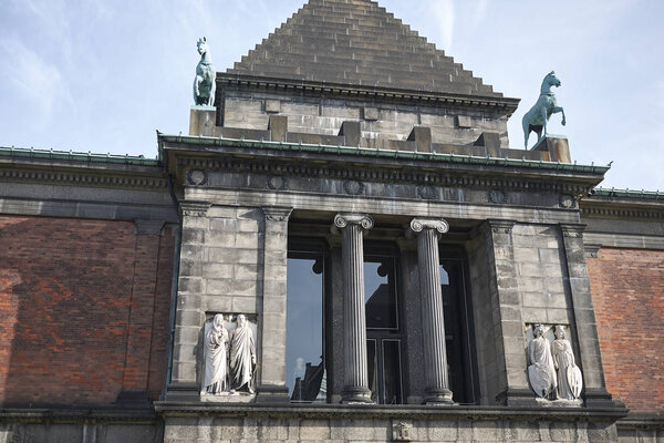 Copenhagen, Denmark - October 09, 2018: View of Ny Carlsberg Glyptotek