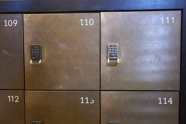 Kopenhag, Danimarka - 09 Ekim 2018 : Müze dolapları