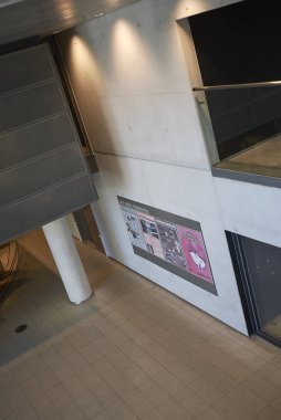 Kopenhag, Danimarka - 10 Ekim 2018 : Kraliyet Kütüphanesi iç görünümü