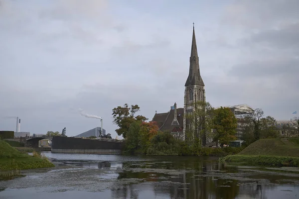 Kopenhaga Dania Października 2018 Widok Kościół Alban Kopenhadze — Zdjęcie stockowe
