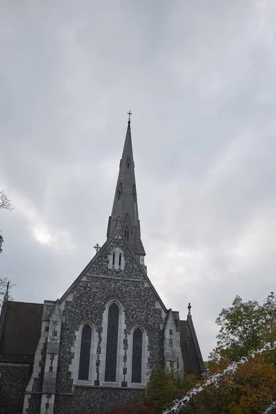 Copenhague Dinamarca Octubre 2018 Vista Iglesia San Alban Copenhague — Foto de Stock