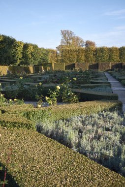 Kopenhag, Danimarka - 10 Ekim 2018 : Gül Bahçesi Manzarası